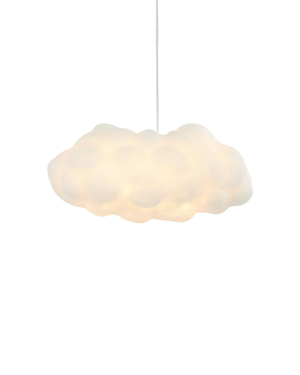 Cloud Pendant Light - Fibre Cotton - Modern Style Hanging Lamp - Image 1