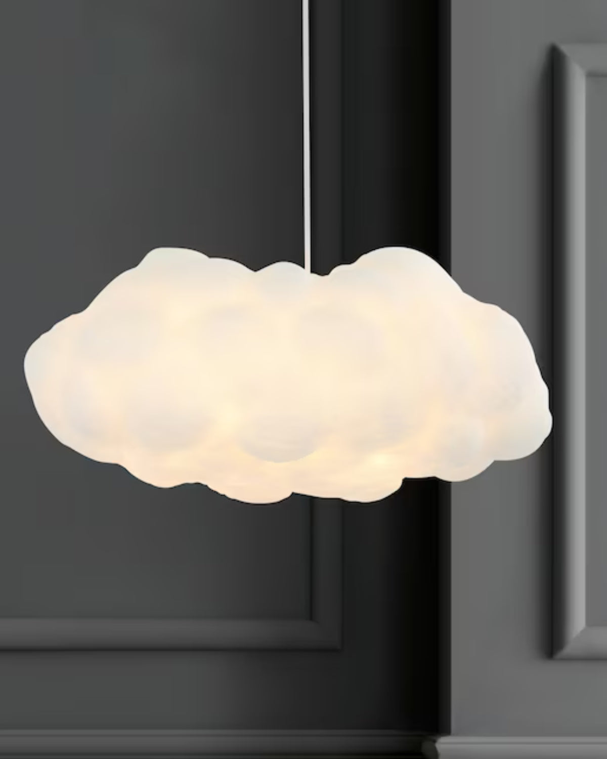 Cloud Pendant Light - Fibre Cotton - Modern Style Hanging Lamp - Image 3