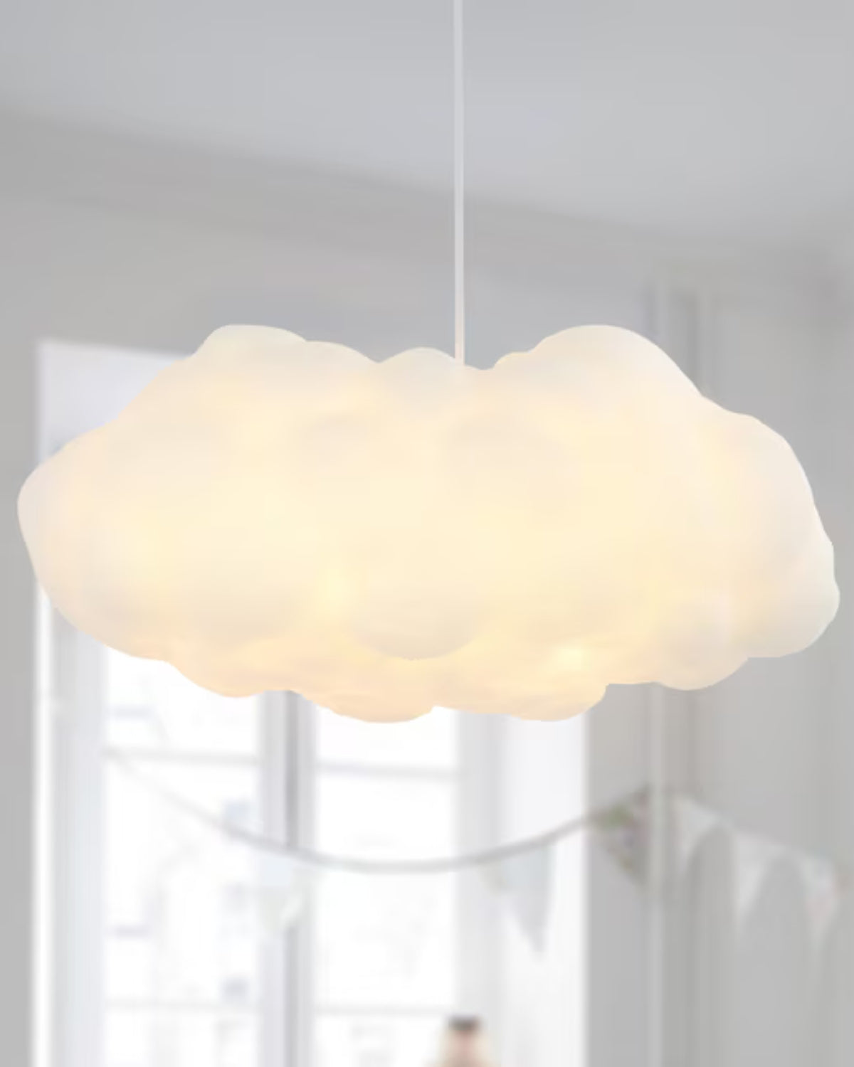 Cloud Pendant Light - Fibre Cotton - Modern Style Hanging Lamp - Image 4