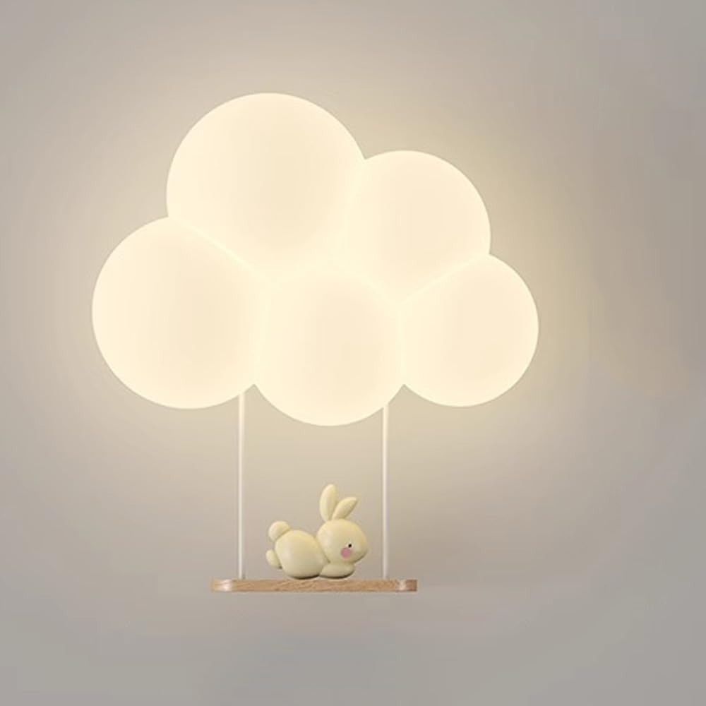 Cloud Wall Lamp - LED - Whimsical Kids Room Decor - Nursery Light - Image 2