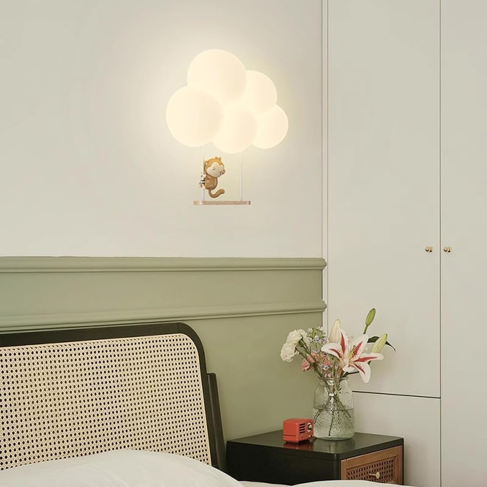 Cloud Wall Lamp - LED - Whimsical Kids Room Decor - Nursery Light - Image 4