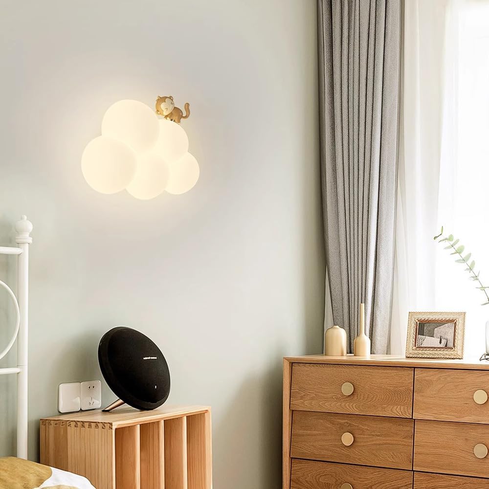 Cloud Wall Lamp - LED - Whimsical Kids Room Decor - Nursery Light - Image 5