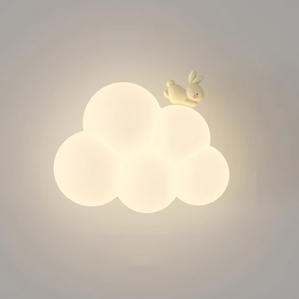 Cloud Wall Lamp - LED - Whimsical Kids Room Decor - Nursery Light - Image 6