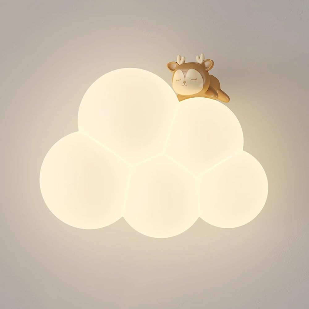 Cloud Wall Lamp - LED - Whimsical Kids Room Decor - Nursery Light - Image 7