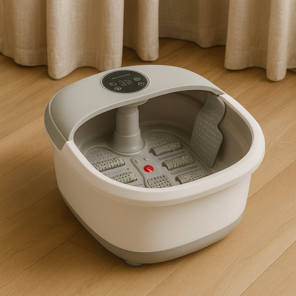 Collapsible Luxury Foot Spa Bath Massager with Temperature Control & Remote Control