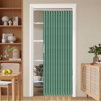 Colorful Magnetic Folding Door Curtain – Easy Setup, Space-Saving Divider for Home and Business – Vibrant Artistic Design, Machine Washable Polyester