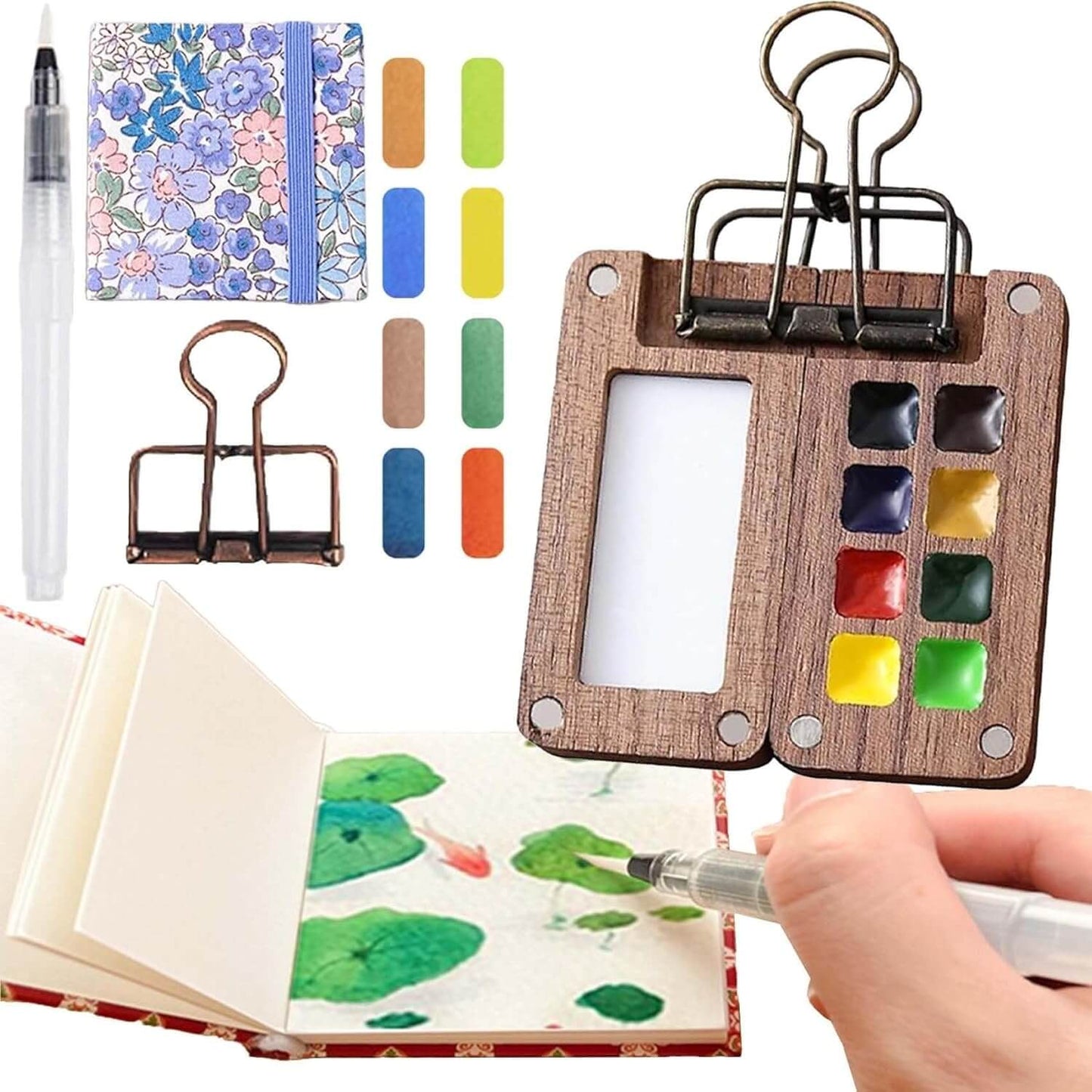 Compact ArtPod Watercolor Set for On-the-Go Creativity