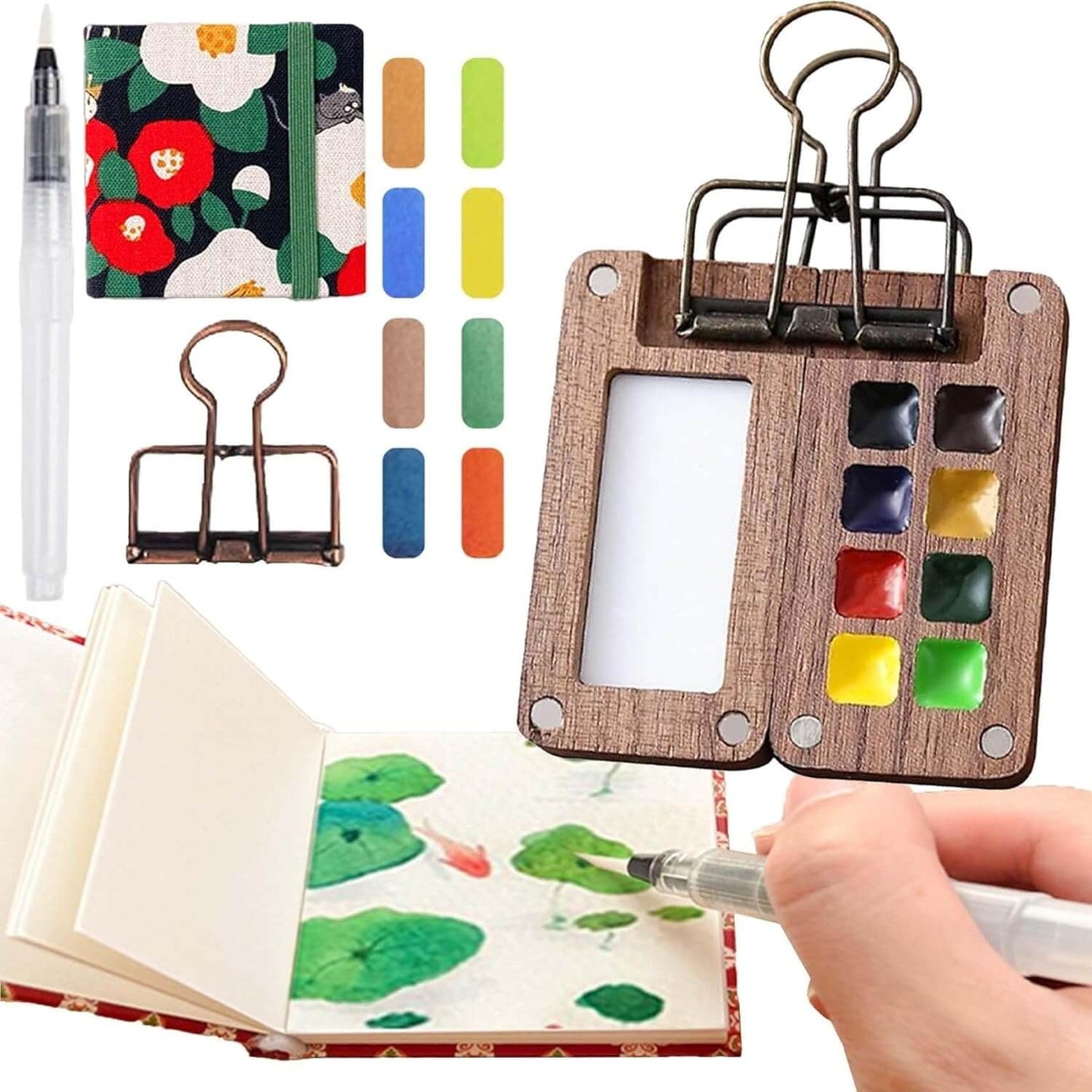 Compact ArtPod Watercolor Set for On-the-Go Creativity
