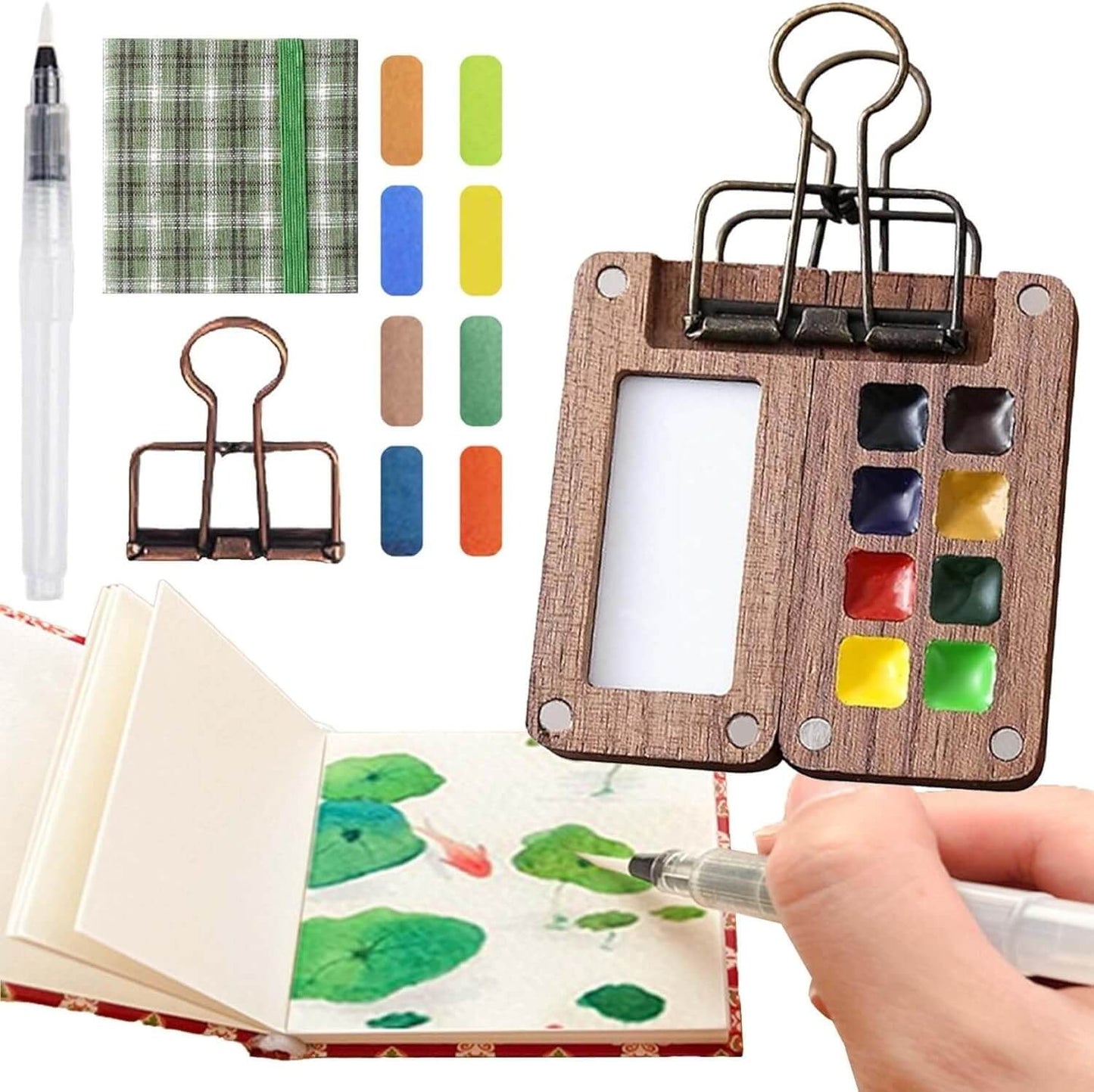 Compact ArtPod Watercolor Set for On-the-Go Creativity