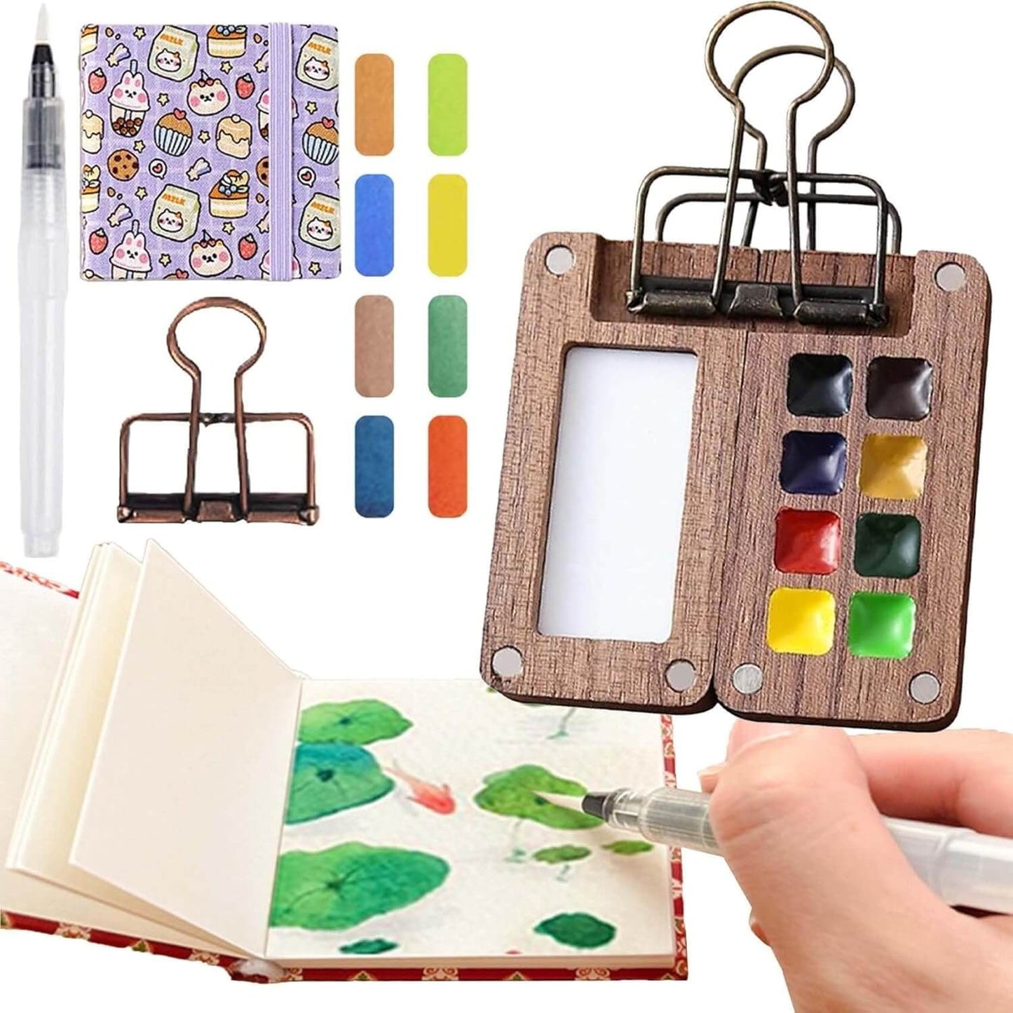 Compact ArtPod Watercolor Set for On-the-Go Creativity