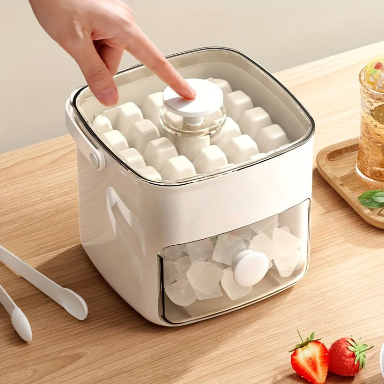 Compact Ice Maker – Quick Production Feature for Home and Office Use – Ideal for Stylish and Refreshing Drinks in Minutes
