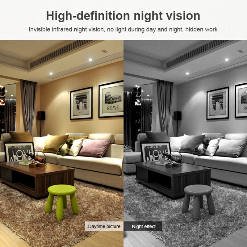 Compact Micro HD Wi-Fi Camera with Audio and Night Vision