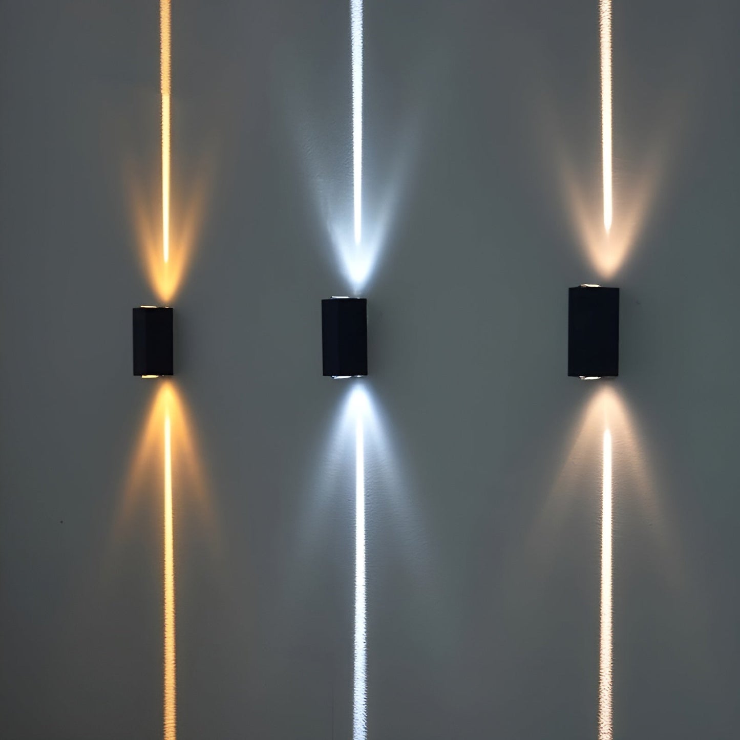 Concrete Look LED Wall Sconce - Modern Indoor/Outdoor Lighting Fixture - Image 2