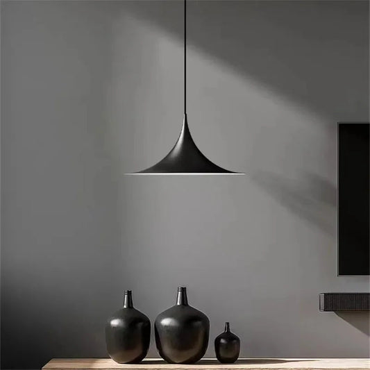 Cone Pendant Light - Metal Ceiling Lamp - Modern Scandinavian Style - Image 1
