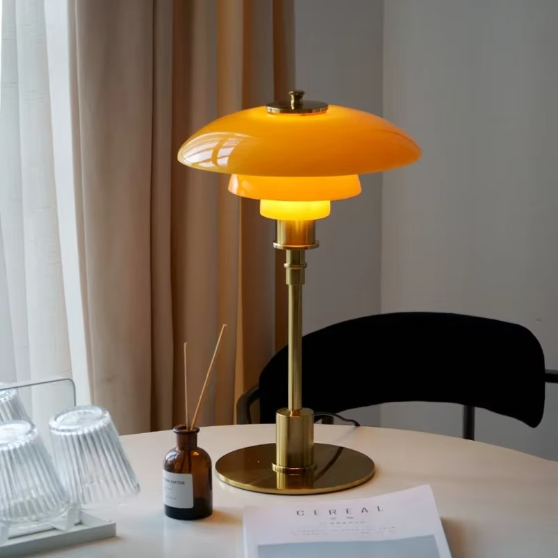 Contemporary Danish Designer Table Lamp - Warm LED Light