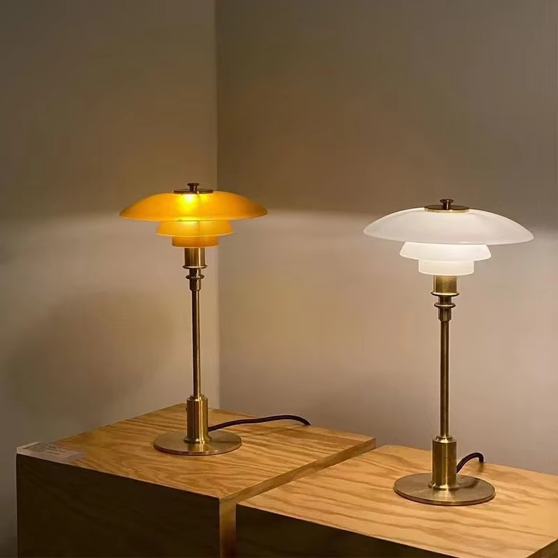 Contemporary Danish Designer Table Lamp - Warm LED Light