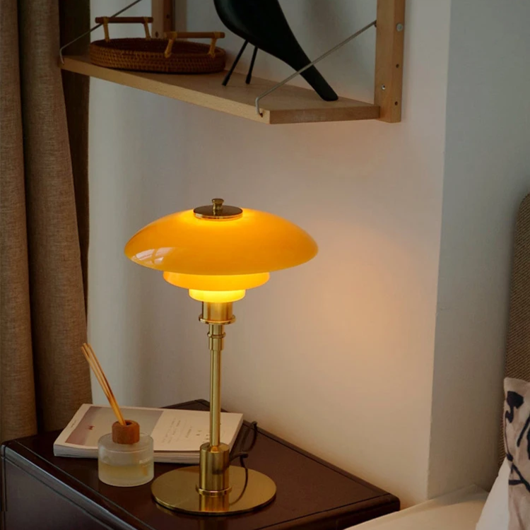 Contemporary Danish Designer Table Lamp - Warm LED Light