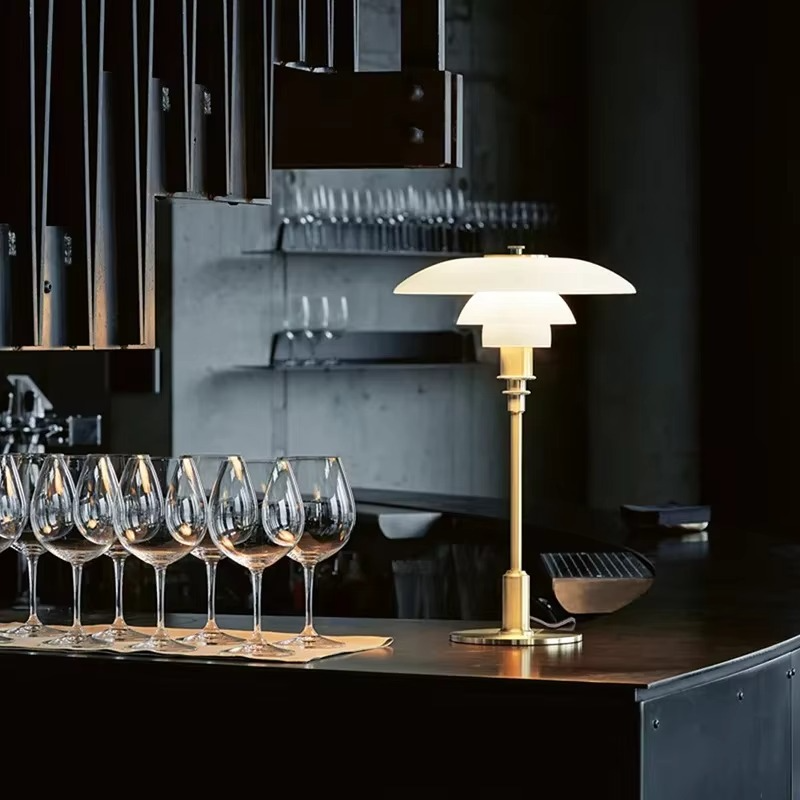 Contemporary Danish Designer Table Lamp - Warm LED Light