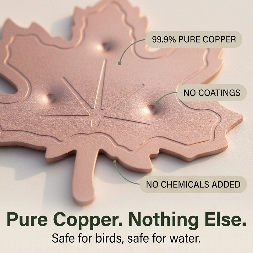 Coppera – Copper Leaf Bird Bath Purifier