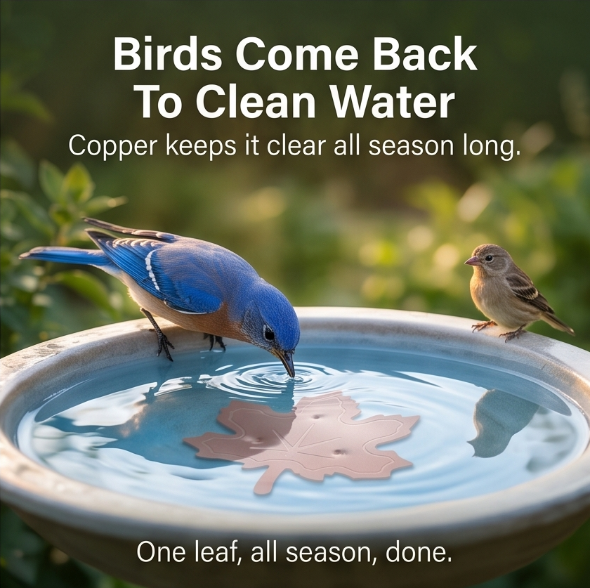 Coppera – Copper Leaf Bird Bath Purifier