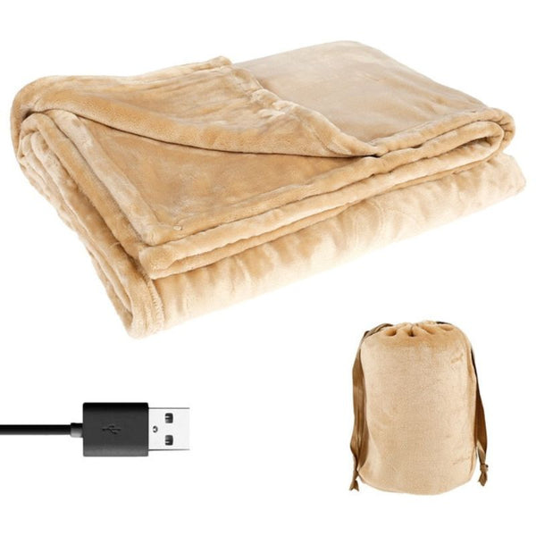 Cordless Electric Heated Blanket - Soothing USB Powered Warmth