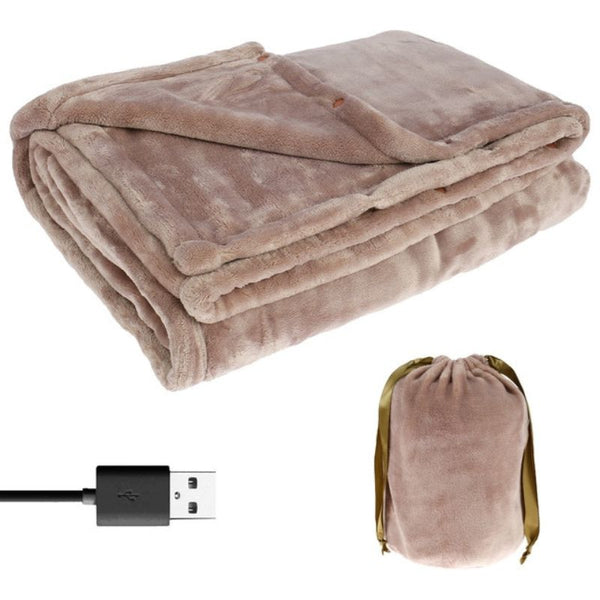Cordless Electric Heated Blanket - Soothing USB Powered Warmth