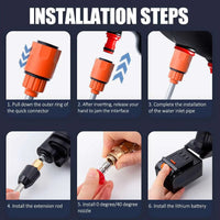 Cordless High-Pressure Washer for Convenient Outdoor Cleaning