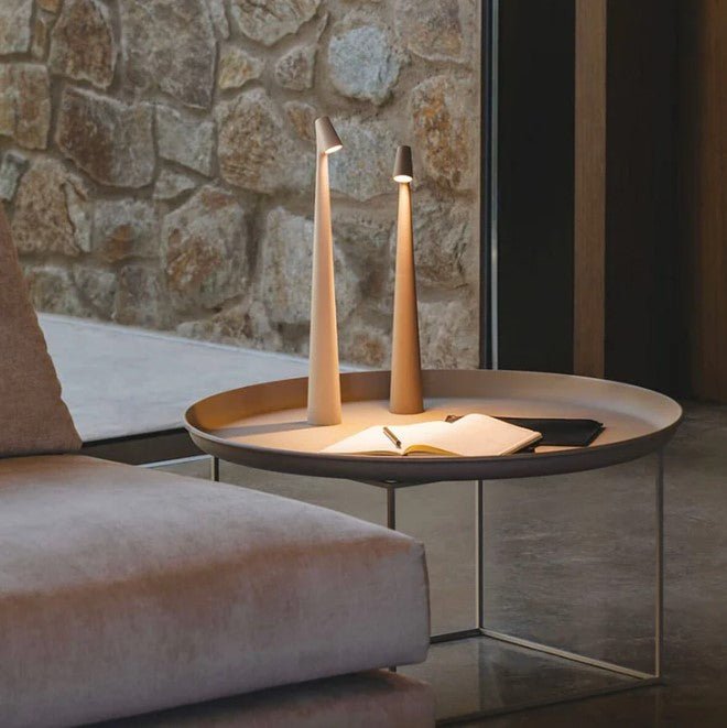 Cordless LED Table Lamp - Minimalist Nordic Design - Aluminum - Image 2