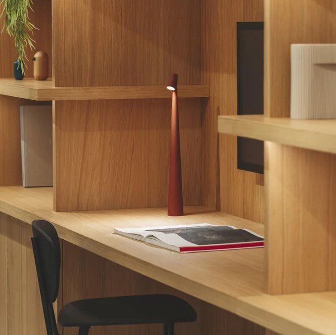 Cordless LED Table Lamp - Minimalist Nordic Design - Aluminum - Image 4