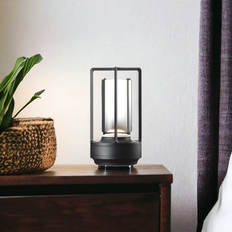 Cordless Metal Nordic LED Table Lamp with Touch Dimming