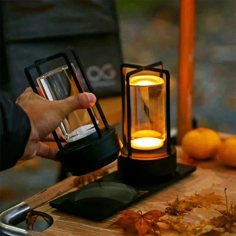 Cordless Metal Nordic LED Table Lamp with Touch Dimming