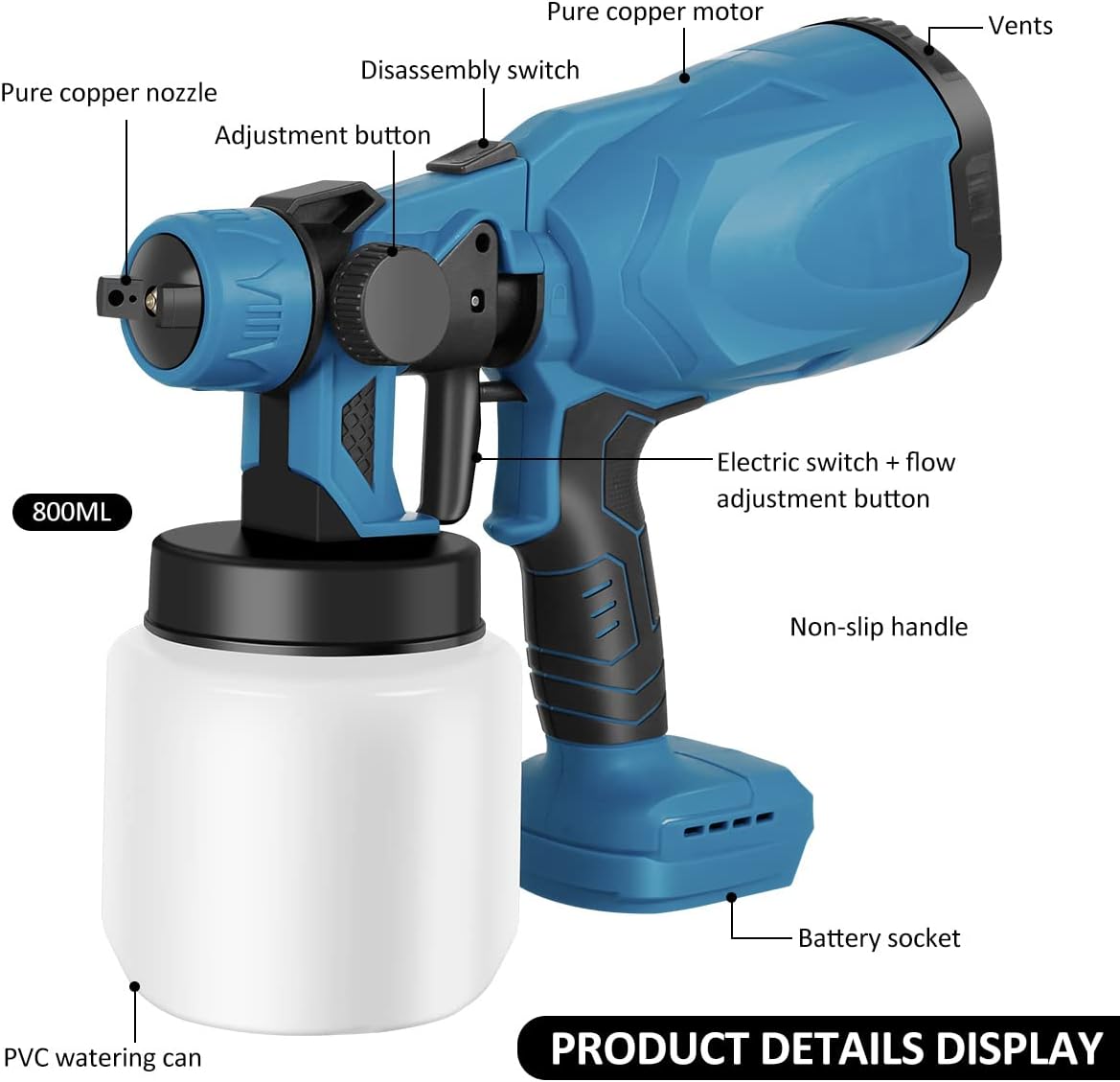 Cordless Paint Jet Pro with Twin Batteries