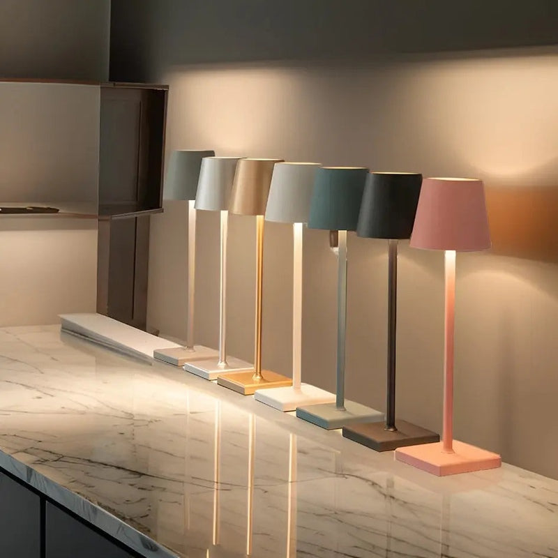 Cordless Rechargeable Table Lamp - Elegant LED for Indoor & Outdoor