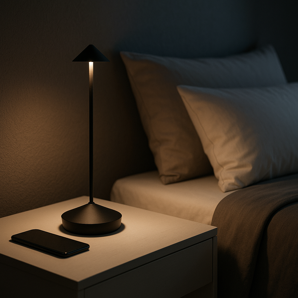 Cordless Table Lamp - Elegant Aluminum Accent Light - Dimmable - Indoor / Outdoor - Image 5