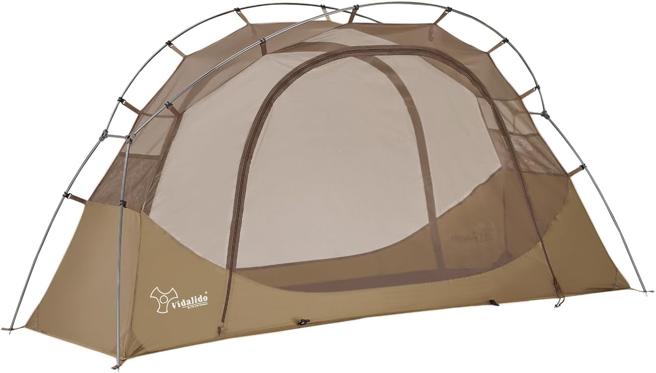 Cot-Compatible Solo Bivy Tent with Rainfly