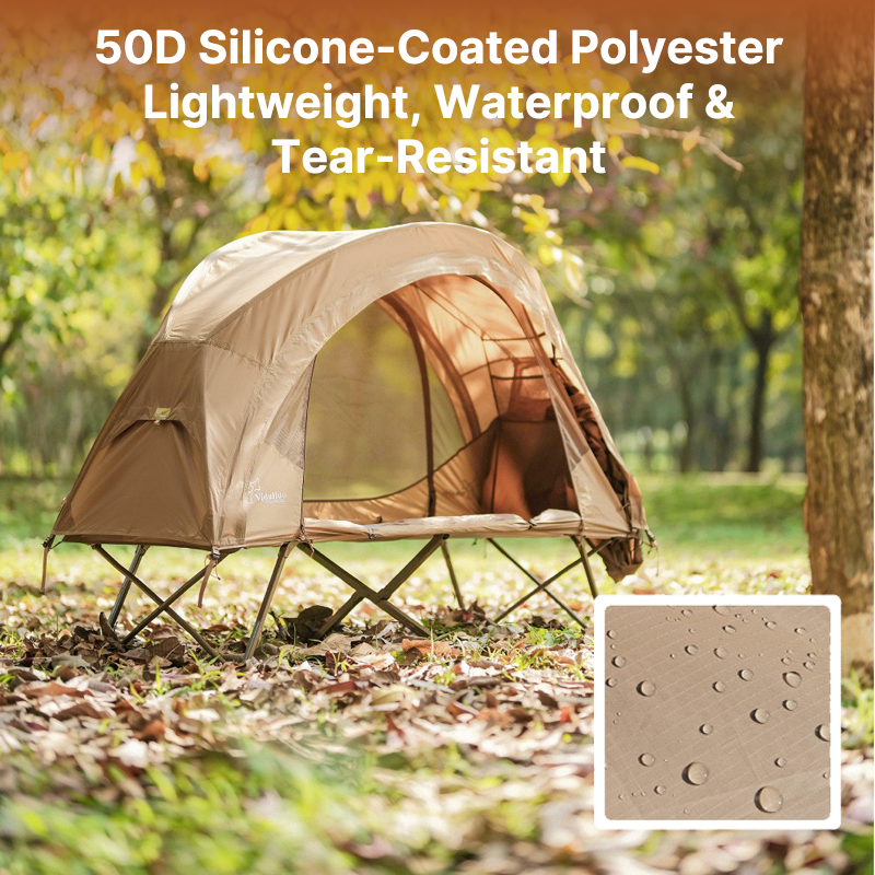 Cot-Compatible Solo Bivy Tent with Rainfly