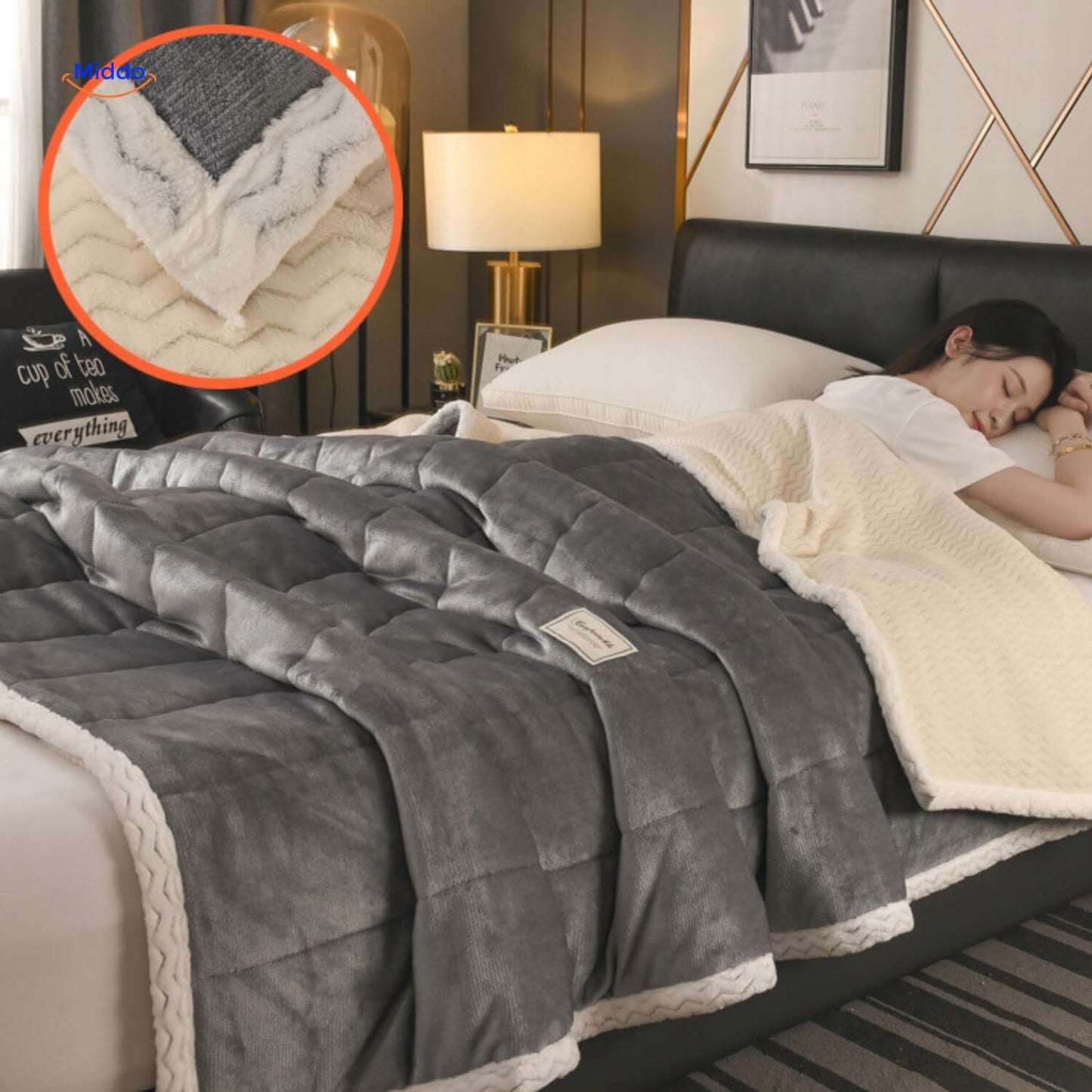 CozyFleece Plush Wool Blanket | Warm and Comfortable, Ideal for Winter