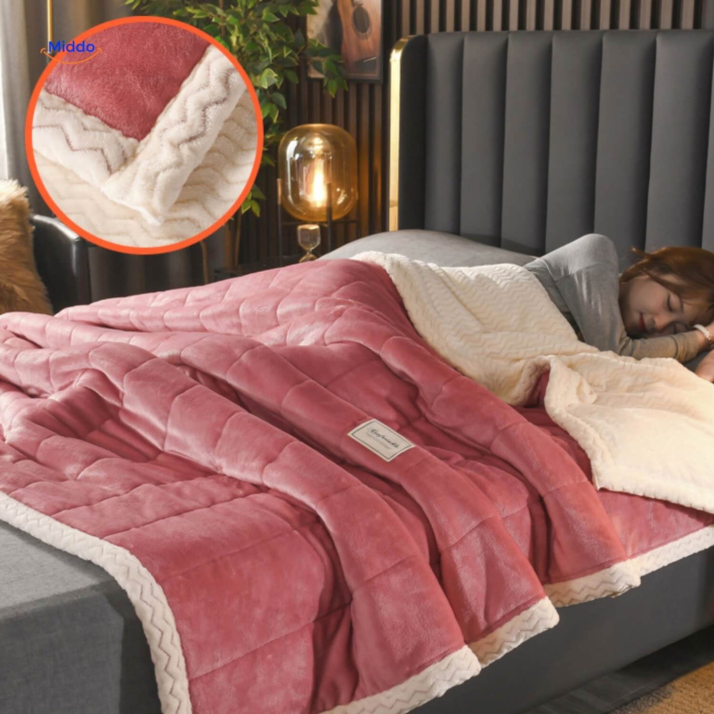CozyFleece Plush Wool Blanket | Warm and Comfortable, Ideal for Winter