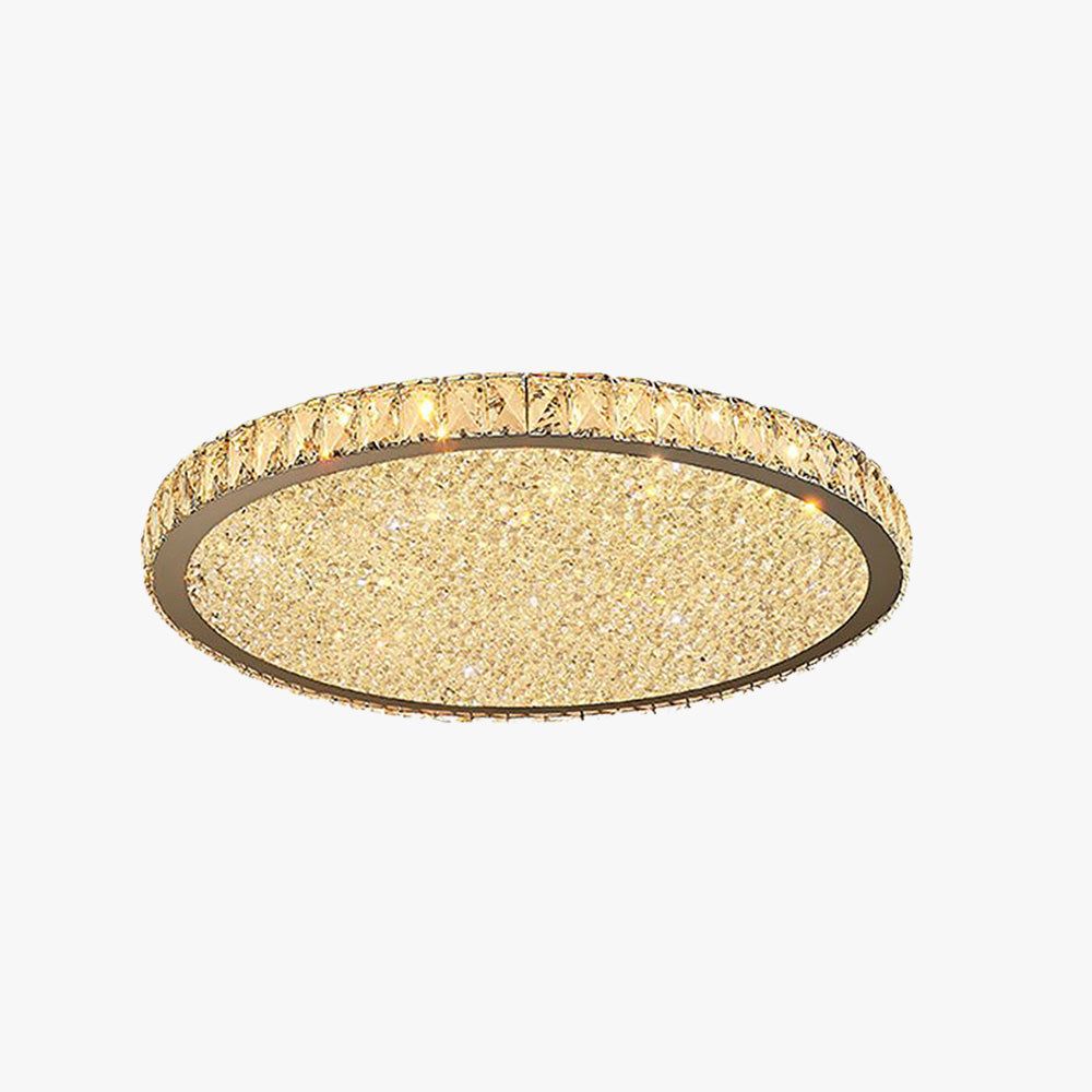 Crystal Ceiling Light - Flush Mount Fixture - Elegant Design - Image 1