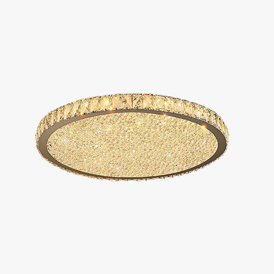 Crystal Ceiling Light - Flush Mount Fixture - Elegant Design - Image 1