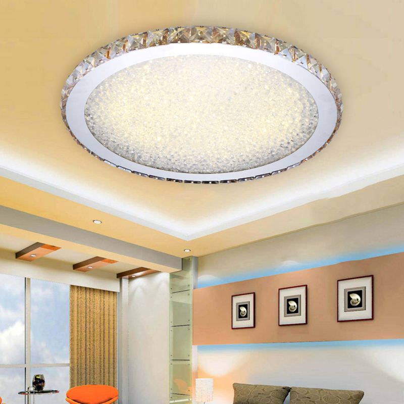 Crystal Ceiling Light - Flush Mount Fixture - Elegant Design - Image 6