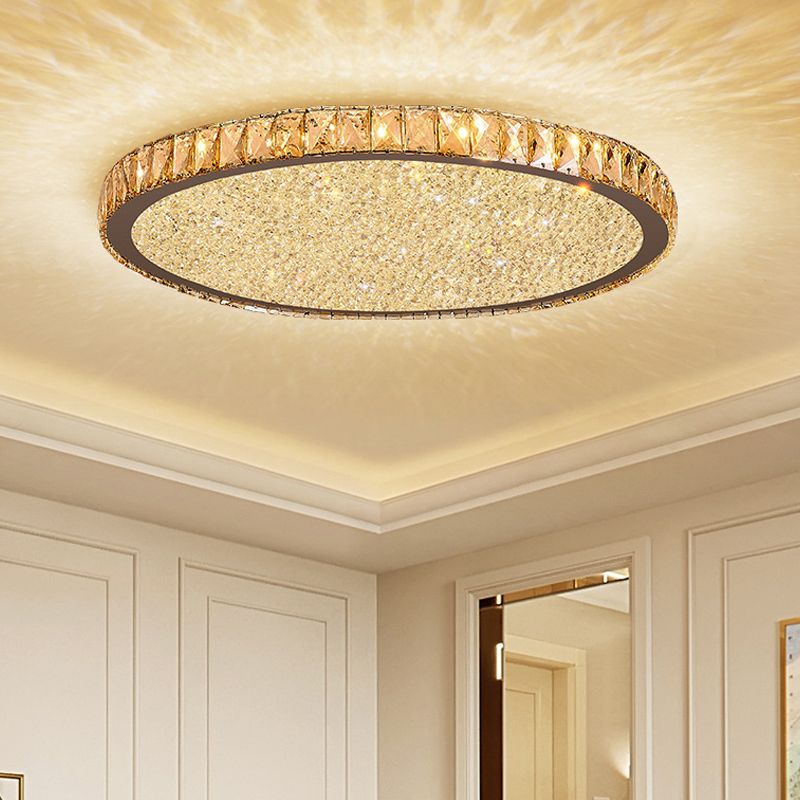 Crystal Ceiling Light - Flush Mount Fixture - Elegant Design - Image 7