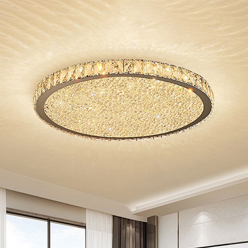 Crystal Ceiling Light - Flush Mount Fixture - Elegant Design - Image 8