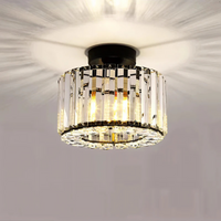 Crystal Flush Mount Ceiling Light Fixture - Modern Style LED Lamp - Elegant Home Decor
