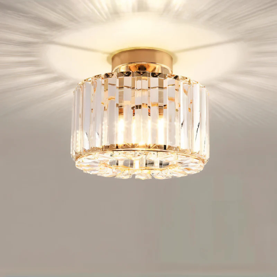 Crystal Flush Mount Ceiling Light Fixture - Modern Style LED Lamp - Elegant Home Decor - Image 6