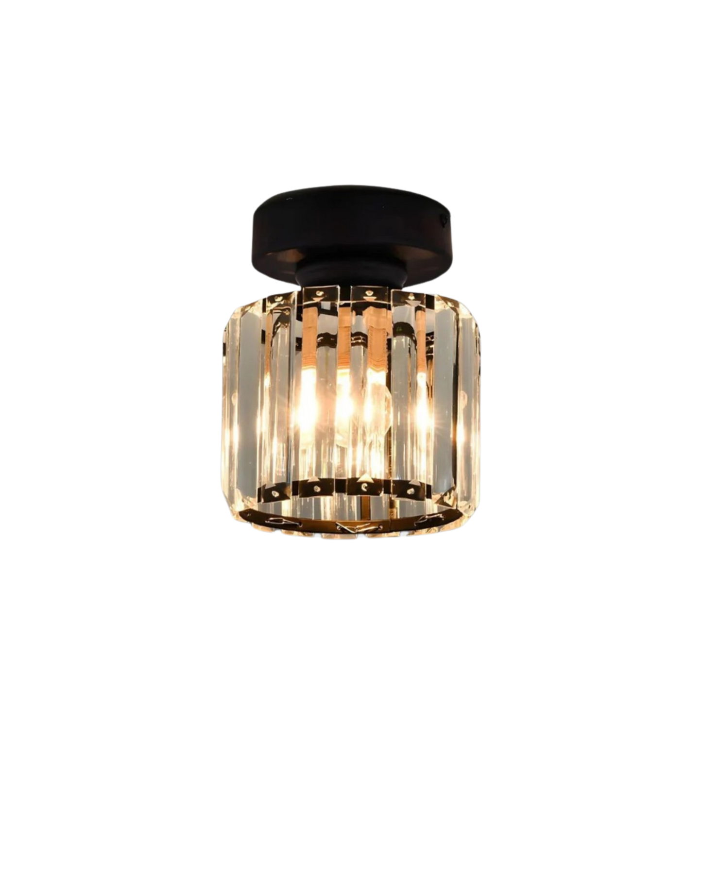 Crystal Glass Ceiling Light - Modern Square Fixture - Stylish Entryway Lighting - Image 8
