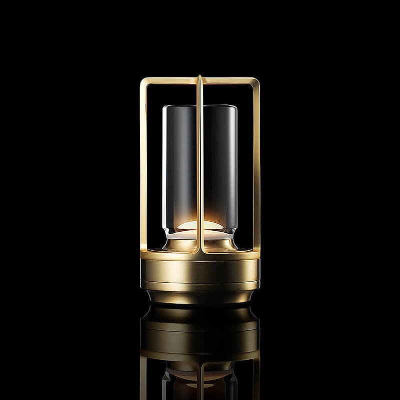 Crystal Glass Table Lamp - Wireless - Portable Accent Light - Modern Bedside Lamp - Image 6