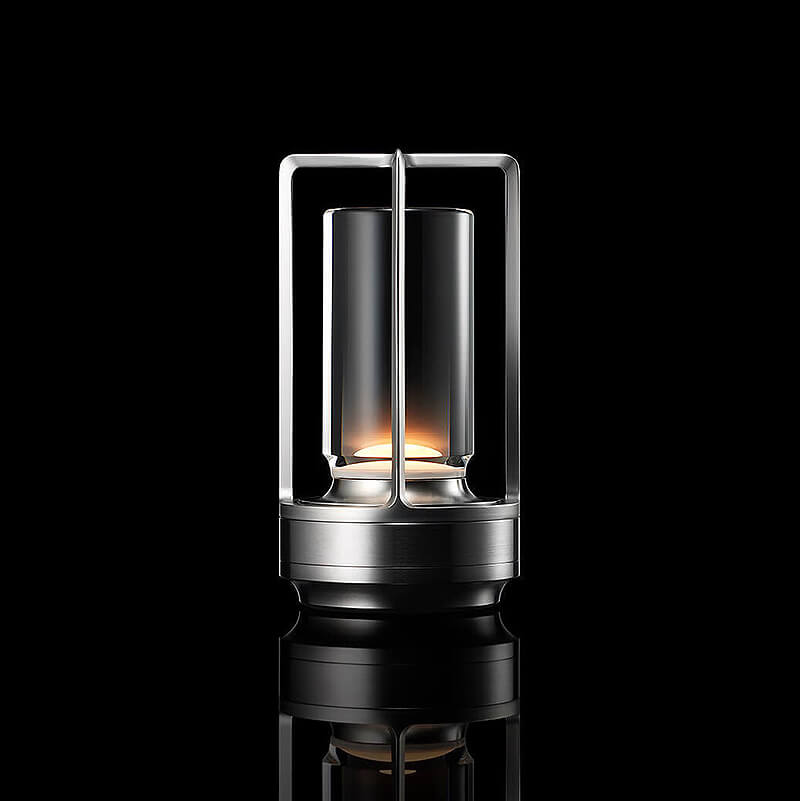 Crystal Glass Table Lamp - Wireless - Portable Accent Light - Modern Bedside Lamp - Image 7