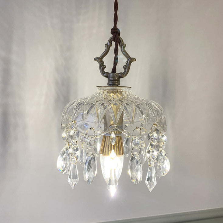 Crystal Pendant Light - Elegant Glass Chandelier - Stylish Floral Ceiling Light Fixture - Image 5