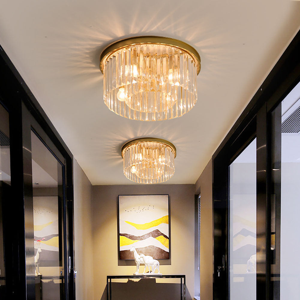 Crystal Plafond Lamp - Round Ceiling Light - Modern Chandelier - Image 2
